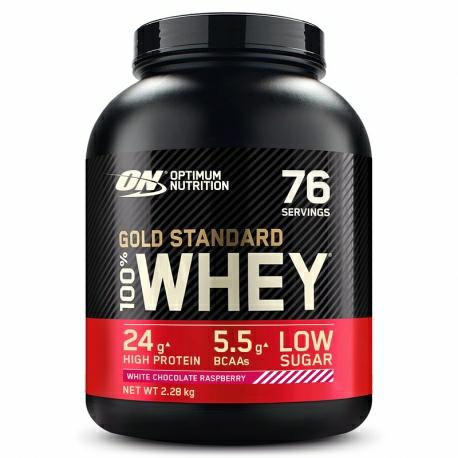OP Gold Standard 100% Whey 2270 g White Chocolate - Raspbnerry / Biała Czekolada - Malina