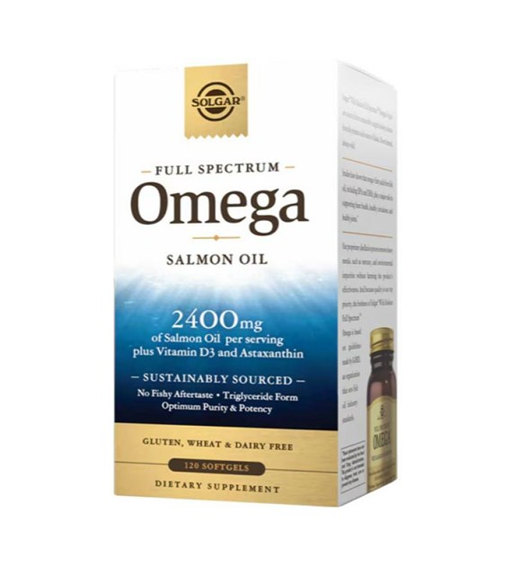 SO Full Spectrum Omega Salmon Oil 120 softgels / Pełne Spektrum Omega Olej z Łososia 120 softgels