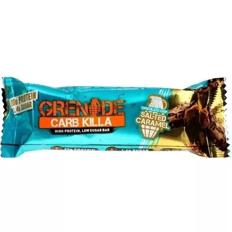 GR Protein Bar 60 g Chocolate Chip Salted Caramel / Czekolada - Słony Karmel