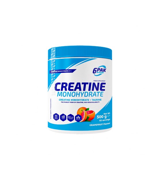 6PAK Creatine Monohydrate 500 g Grapefruit / Grejpfrut