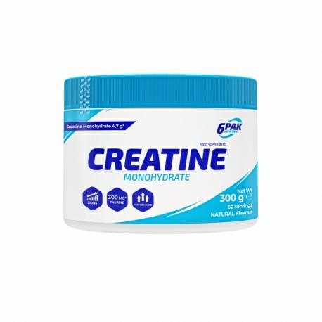6PAK Creatine Monohydrate 300 g Orange / Pomarańcza