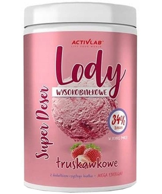 AC Lody Wysokobiałkowe 400 g Truskawkowe