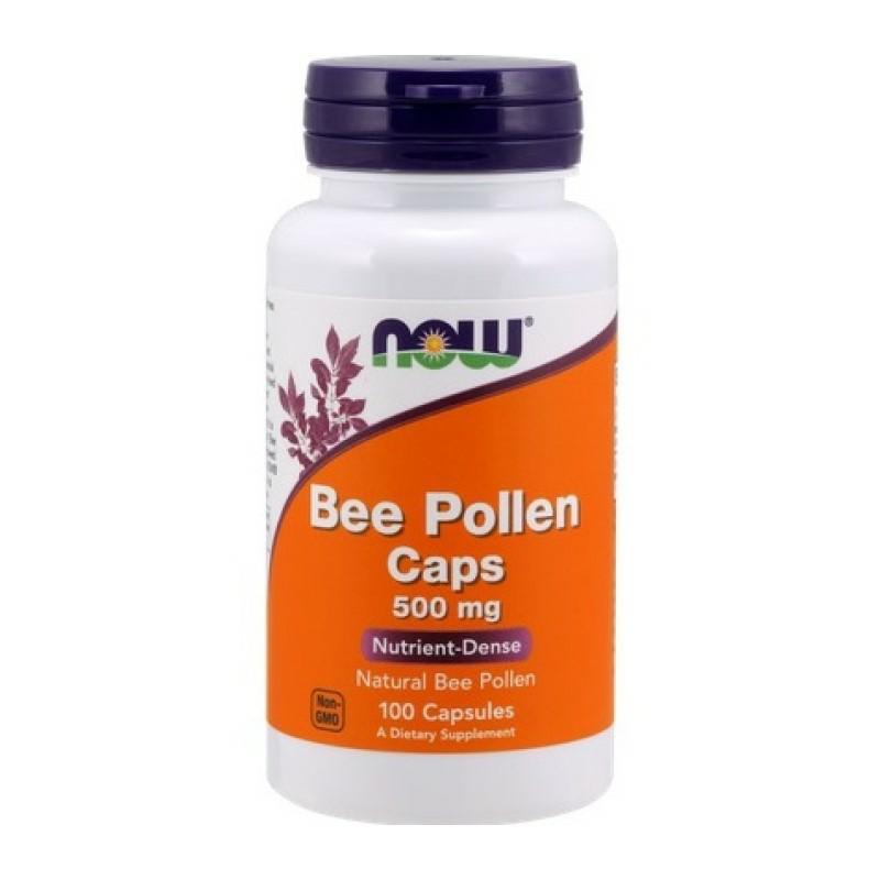 NOW Bee Pollen Caps 500 mg 100 caps. / Pyłek Pszczeli
