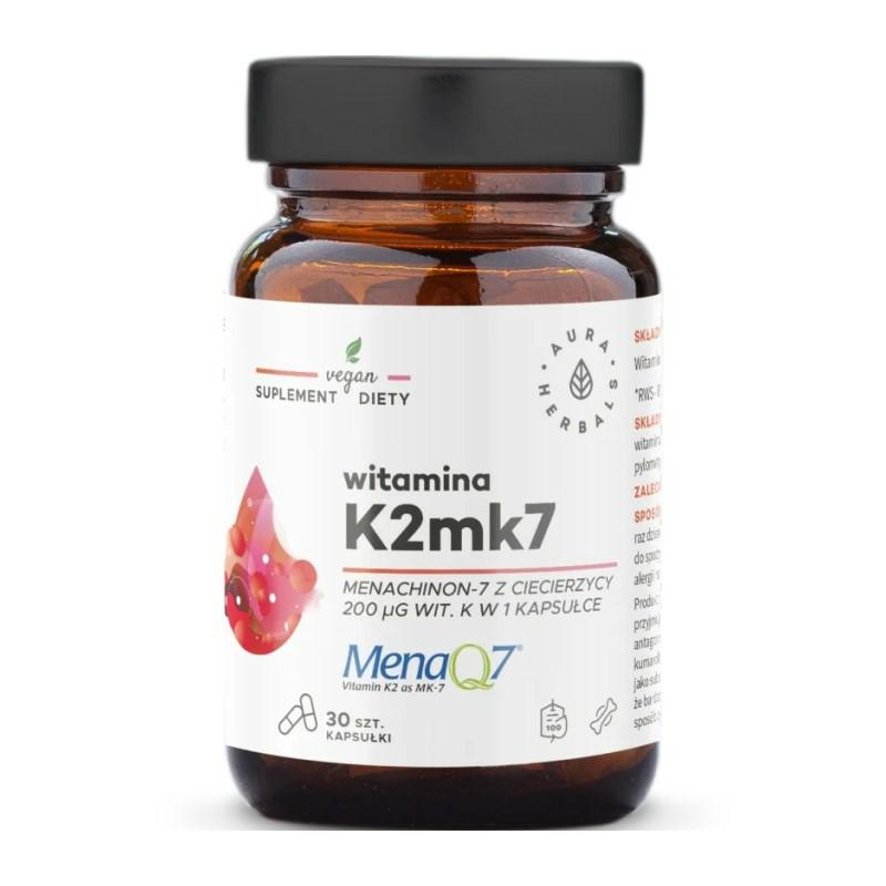 AU Witamina K2Mk7 200 mcg 30 caps. / Vitamin K2