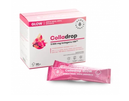 AU Colladrop Glow 5000 mg Kolagenu HM 30 sasz. / Kolagen Rybi