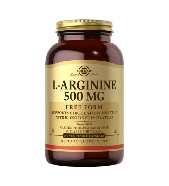 SO L-Arginine 500 mg Free Form 250 veg caps. / L-Arginina 500 mg (W Wolnej Postaci) 250 veg caps.