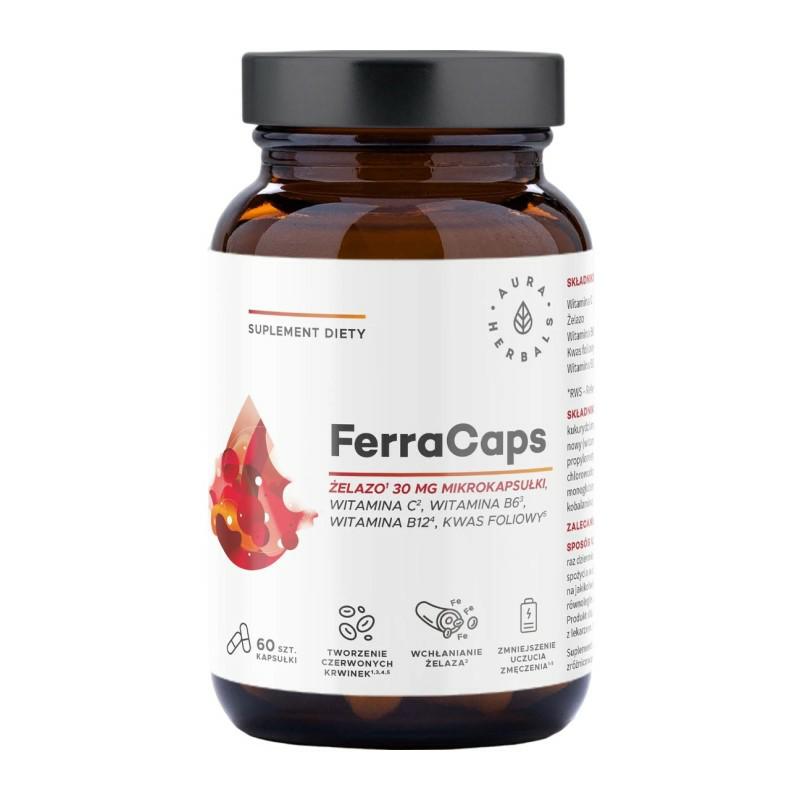 AU FerraCaps 30 mg 60 caps. / Diglicynian Żelaza