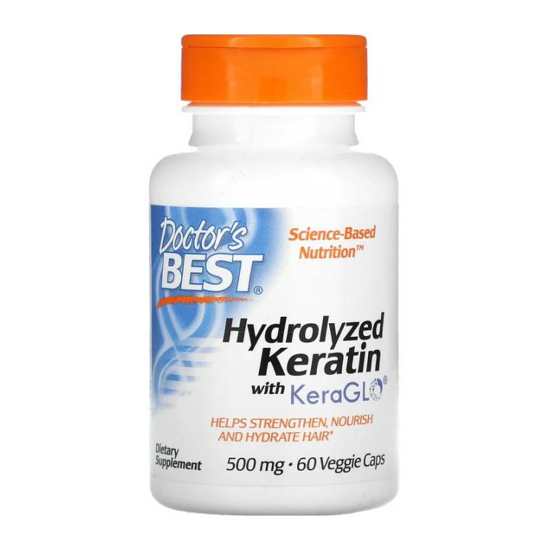 DO Hydrolyzed Keratin 500 mg 60 veg caps. / Hydrolizowana Keratyna