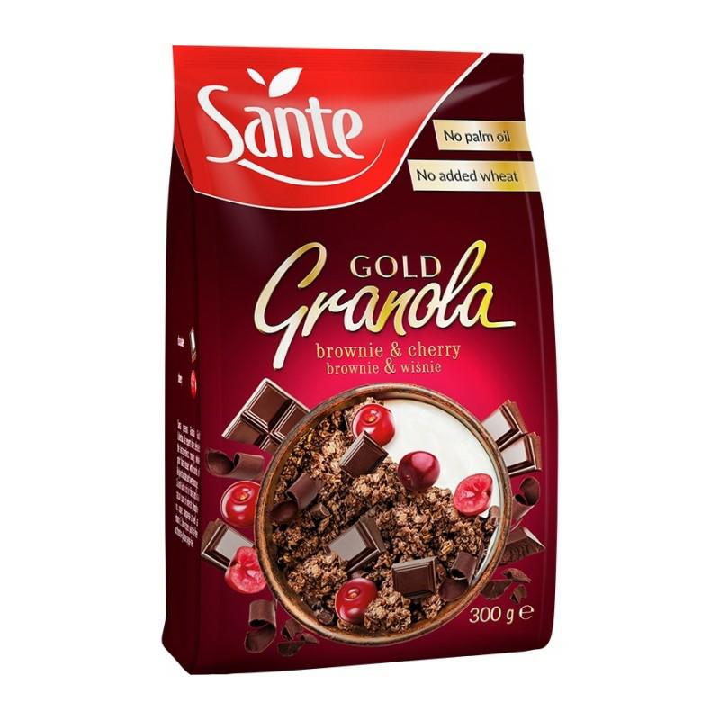 SA Granola Gold 300 g Brownie Wiśnia