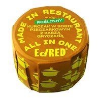 ED Roślinny Kurczak w Sosie Pieczarkowym z Kaszą Gryczaną 400 g