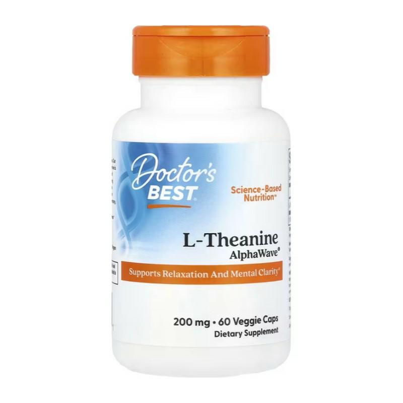 DO L-Theanine AlphaWave® 200 mg 60 veg caps. / Teanina