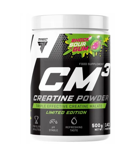 TR CM3 Powder 500 g Sour Shock Gum / Kwaśna Guma do Żucia