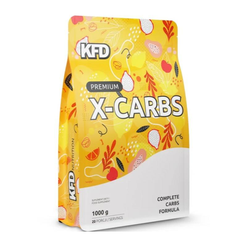 KFD Premium  X-Carbs 1000 g Strawberry - Raspberry / Truskawka - Malina