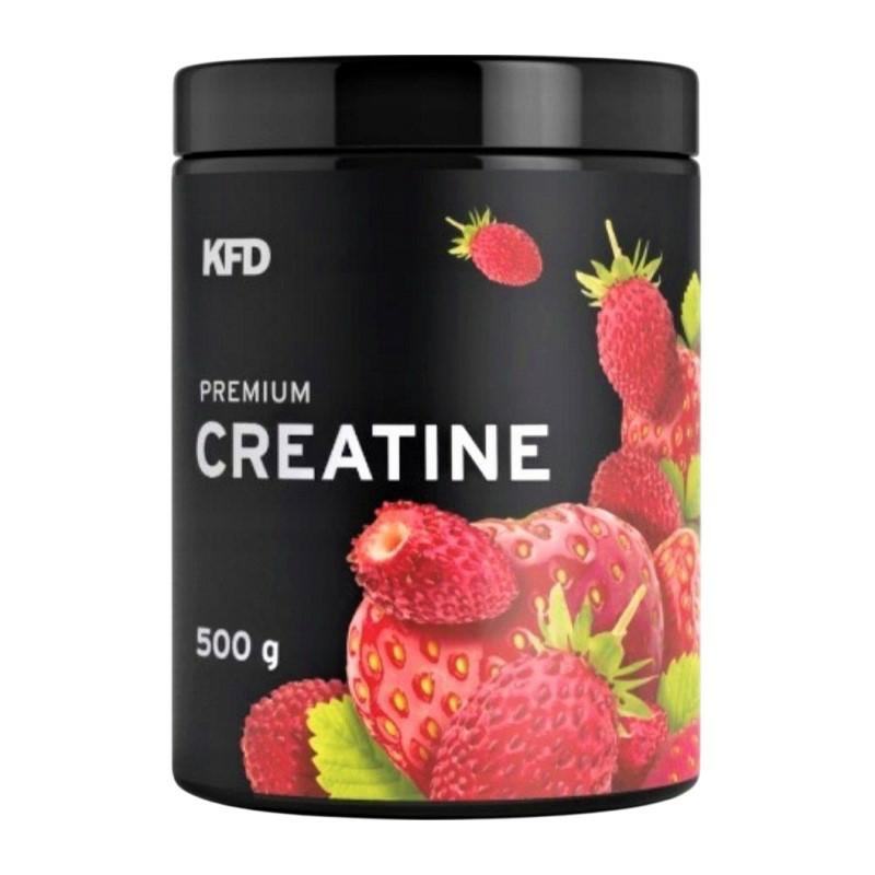 KFD Premium Creatine 500 g Strawberry - Wild Strawberry / Kreatyna Truskawka - Poziomka