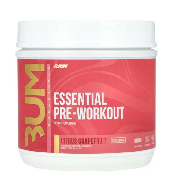 RAW Essential Pre-Workout 411 Citrus Grapefruit / Cytryna - Grejpfrut