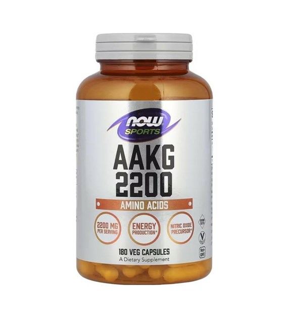 NOW AAKG 2200 180 veg caps. / AAKG