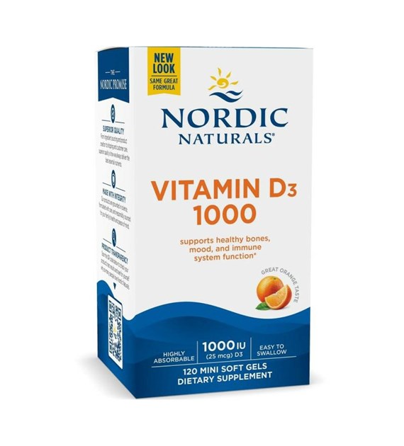 NOR Vitamin D3 1000 IU 120 softgels / Witamina D
