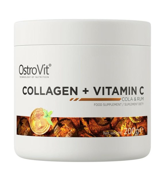 OST Collagen + Vitamin C 200 g Cola Rum / Kolagen Wołowy Witamina C Kola Rum