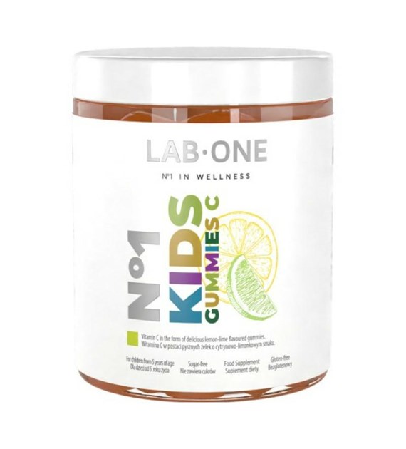 LAB N1 Kids Gummies C 60 do żucia Cytryna - Limonka / Lemon - Lime